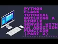 Python Flask Tutorial Building a Simple Server with an Addition Function PART 2