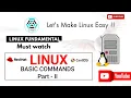 Linux Basic Commands Part-II Linux Basic Commands With Examples Linux Commands For The Beginners