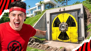 24 HORAS EM UM BUNKER NA MINHA NOVA MANSÃO!