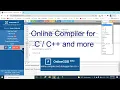 How to use Online C Compiler online compiler for programming