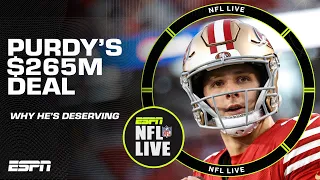 Brock Purdy is deserving of his 5-year 265M deal with the 49ers NFL Live