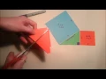 Pythagoras theorem and proof cut-out demo
