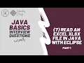 Java Tutorial For Beginners In Arabic Read an Excel XLSX file in Java with Eclipse Part 1