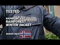 RAIN TEST NAPAPIJRI RAINFOREST POCKET 2 ANORAK WINTER JACKET