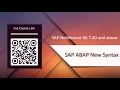 SAP ABAP Inline Declarations Old vs New Syntax Compared Part 3