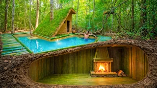 Top Viral Secret Underground and Bamboo Bamboo House With Private Swimming Pools  Real Life Builds,