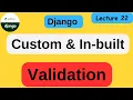 custom validator in django How to Add Custom Form Field Validation Django tutorial
