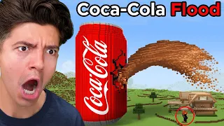 every minute coca cola rises higher in minecraft 