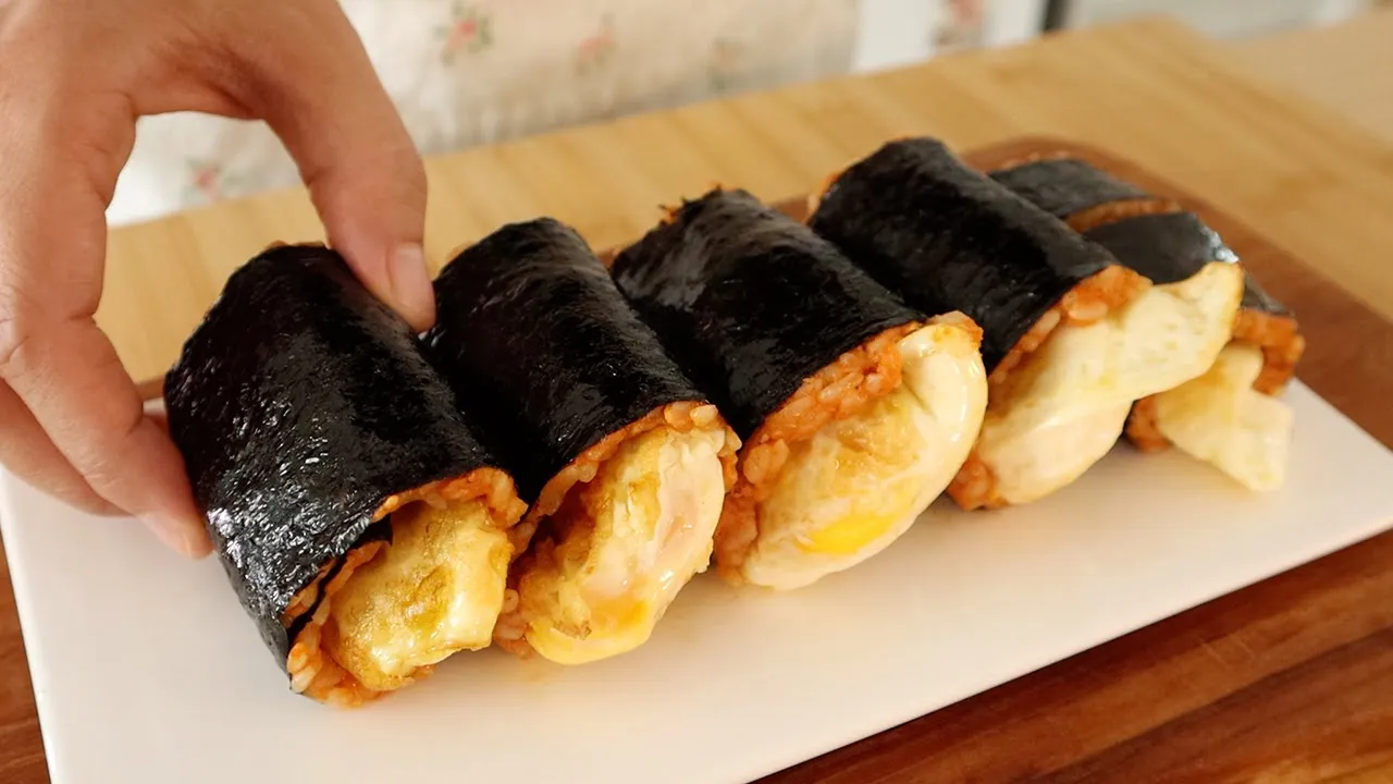 참치 고추장 계란 김밥