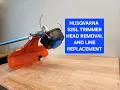 Husqvarna 525L Trimmer Line Replacement and Head Removal