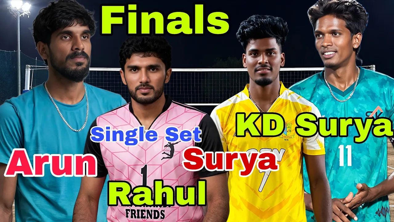 ‼️Finals‼️ Rs 30000 Rs‼️🔥 Arun🔥 Rahul🔥 KD Surya 🔥‼️Dhanush‼️single Set‼️30 Points‼️
