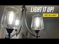 Making Our House Fancier - Under 100 Chandelier Lighting Upgrade