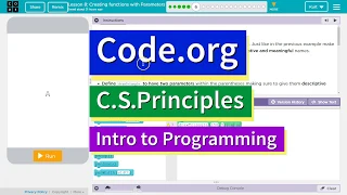 Creating Functions with Parameters Lesson 8 6 Tutorial with Answers Code org CS Principles