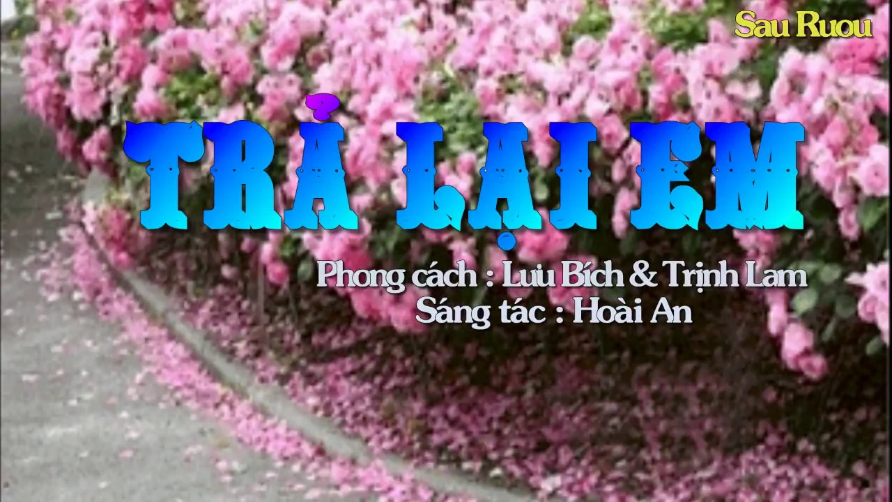 Karaoke Trả Lại Em (Lưu Bích - Trịnh Lam)