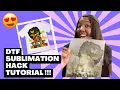 Sublimation on 100 cotton DTF Sublimation Hack Tutorial using Epson ecotank ET-2803