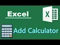 How to Open Calculator in Excel
