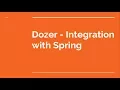 Dozer Spring Framework Integration