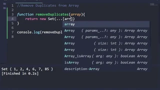 JavaScript Tips Remove Duplicates from Array