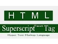 Html Superscript Tag In Hindi HTML Tutorial For Beginner