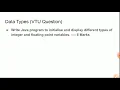 Data Types -