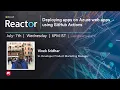 Deploying apps on Azure web apps using GitHub Actions