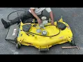 How to reinstall belts on your John Deere Accel 48 Deep mower deck