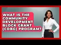 What Is The Community Development Block Grant CDBG Program - The Right Politics