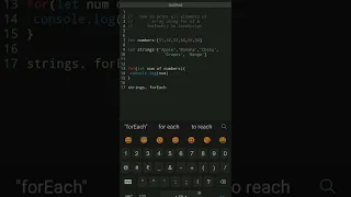 print all elements of an array using for of and forEach