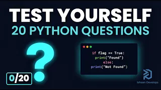 Python 101 Practice Session Variables Input Conditionals 20 Questions