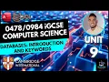 iGCSE Computer Science - Unit 9 Lesson 1 Databases