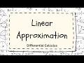 Linear Approximation Differential Calculus Sir Gelo Lopez