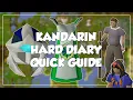 Kandarin Hard Diary Quick Guide - Old School