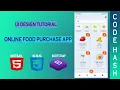 UI Design Tutorial - Online Food Purchase App UI HTML CSS BOOTSTRAP