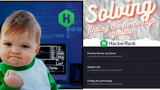 HackerRank Find Percentage Problem Explained in Python