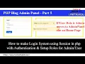 PHP Blog Part 5 Login System using Session in php with Authentication Setup Roles for