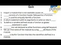 Python 44 Time module asctime function redefinition quiz