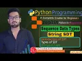 Python Tutorials Introduction of Sequence Data Types String List Tuple