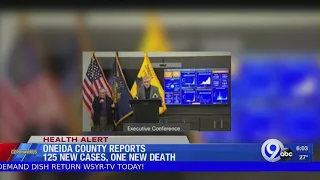 Oneida Co reports 125 new cases 1 new death