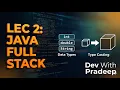Core Java Lecture 2 Data Type and Type Casting Dev With Pradeep