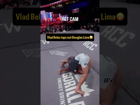 Ref Cam: Belaz Taps Out A Bellator Champ 👀 Vlad Kovalev | Karate Combat #Shorts