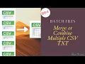 How to Merge or Combine thousand of csv or txt file in single file within seconds