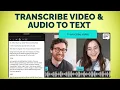 How to Automatically Transcribe into Text Online