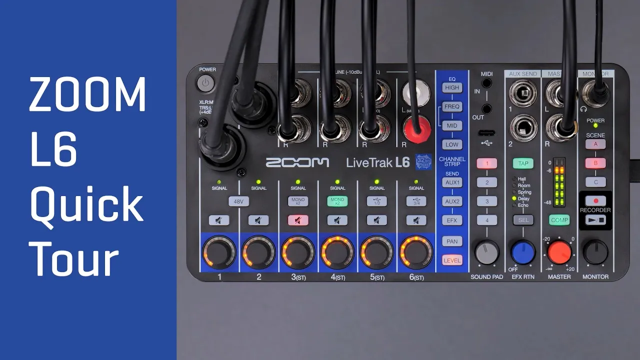 Zoom LiveTrak L-6 Digital Mixer/Recorder - Vintage King