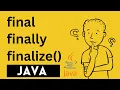 final finally finalize in Java Interview Questions Wipro HCL Infosys Cognizant