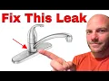 Kitchen Faucet Leaks at the base Easy Fix