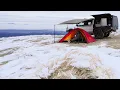 Download Lagu Winter Camping In Severe Wind Snow and Rain Storm