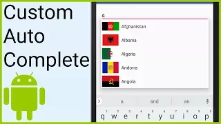 AutoCompleteTextView with Custom Adapter Part 1 - ROW LAYOUT MODEL CLASS