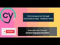 Chrome Execution through Command line - headless mode