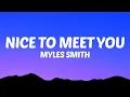 Download Lagu Myles Smith - Nice To Meet You (Lyrics)