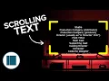 How to Add Scrolling Text in Shotcut